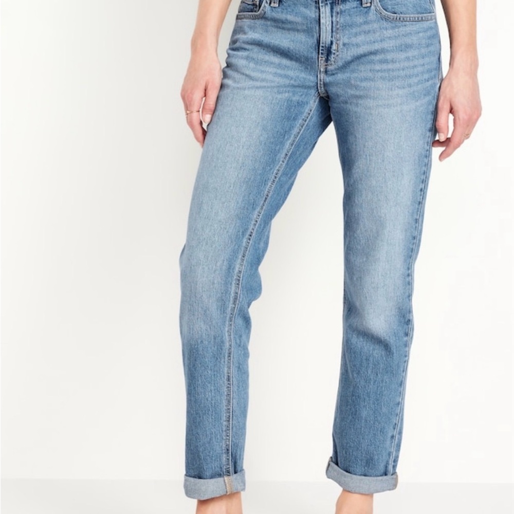 Old Navy Light Blue Boyfriend Straight Jeans